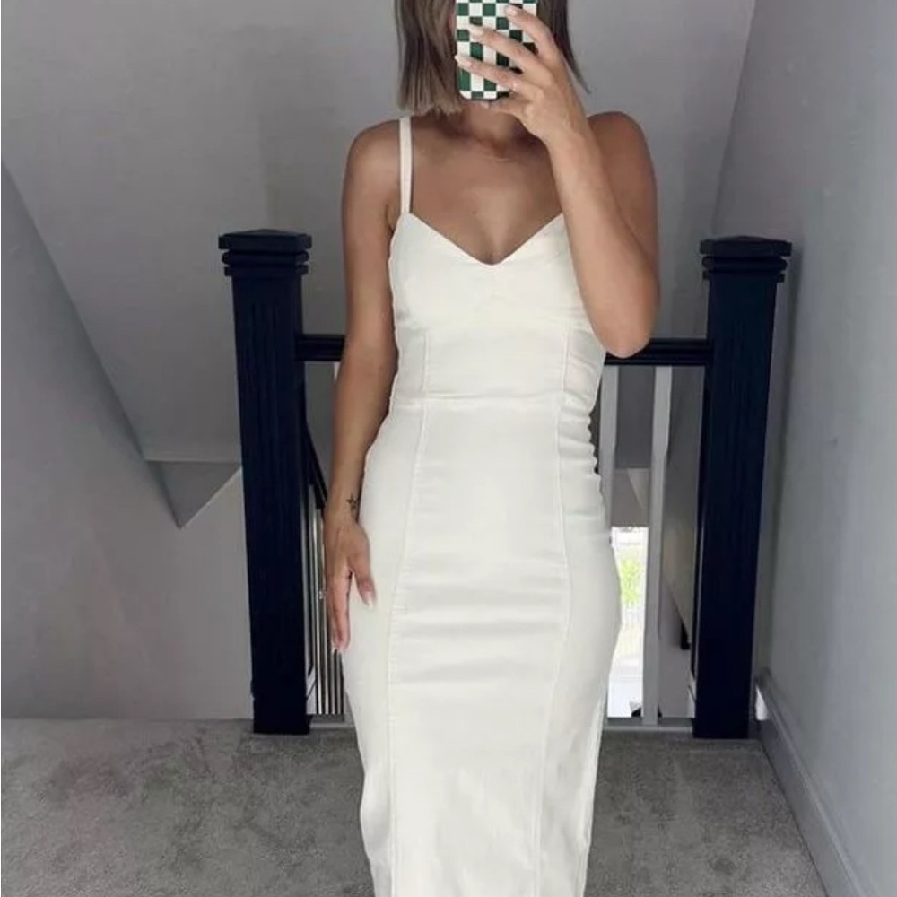 ASOS Design Denim Cami Midi Dress